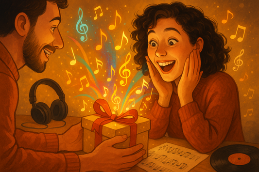 Die Freude, einen personalisierten Song für die besonderen Momente des Lebens zu verschenken.