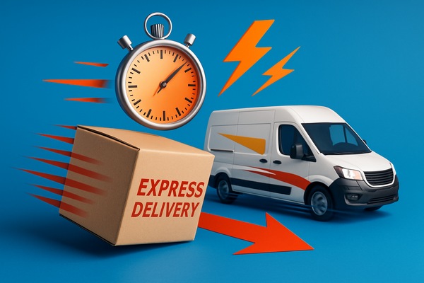 kreiere ein produkt bild für Express delivery